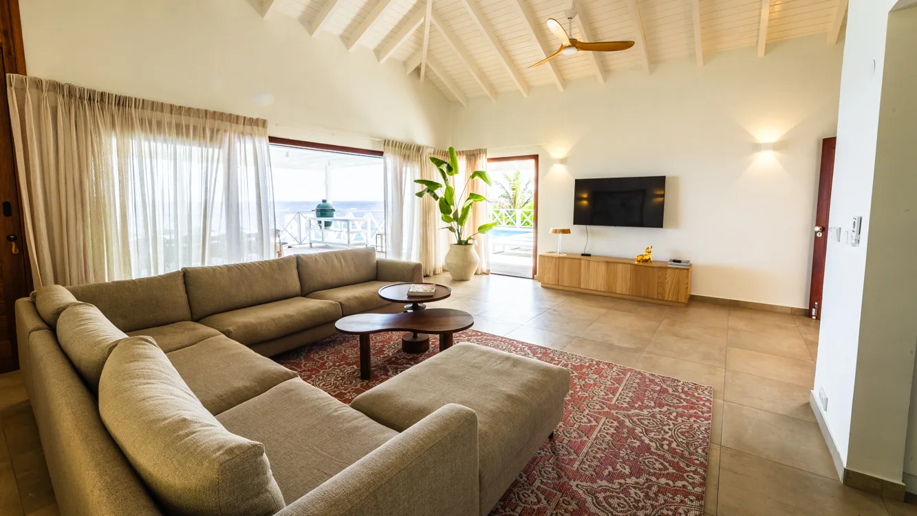 Villa Trankilo - woonkamer met hoekbank